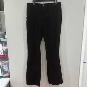 NYDJ black velvet tummy tuck jean